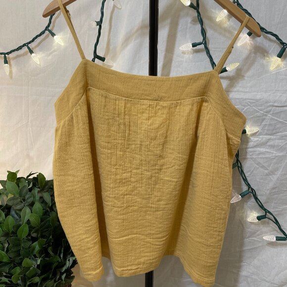 Scotch and Soda Deep Yellow 100% Cotton Top-Sz L - Picture 2 of 8